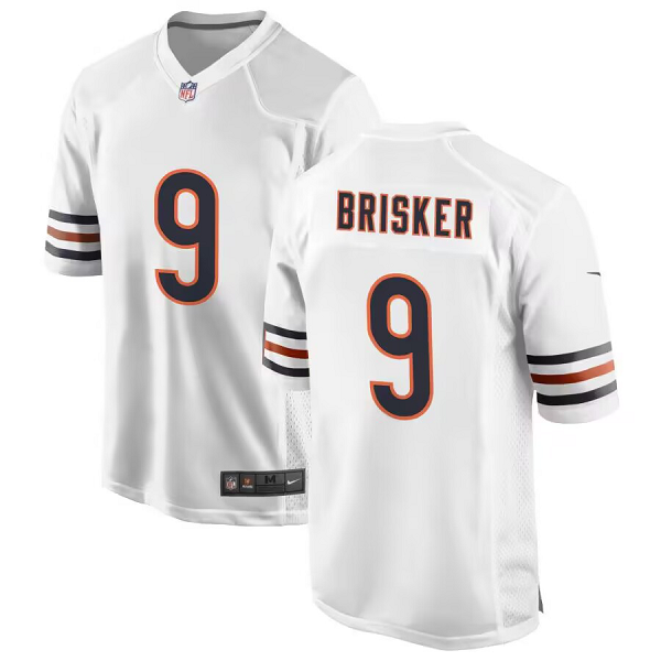 Men's Chicago Bears Nike #9 Jaquan Brisker White Limited NFL Jersey