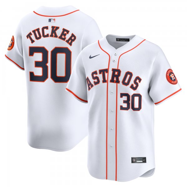 Men's Houston Astros Kyle Tucker Nike White Home Limited Player Jersey