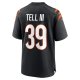 Men's Cincinnati Bengals Marvell Tell III Nike Black Game Player Jersey