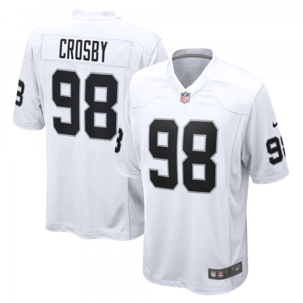 Men's Las Vegas Raiders Maxx Crosby Nike  White  Game Jersey