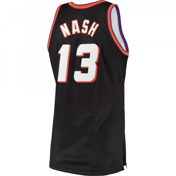 Men's Phoenix Suns Steve Nash Mitchell & Ness Black 1996/97 Hardwood Classics Jersey