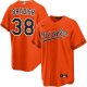Men's Baltimore Orioles #38 Kyle Bradish Alternate Orange Jersey