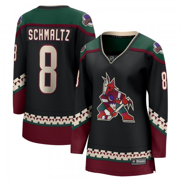 Women's Arizona Coyotes Nick Schmaltz Fanatics Black Home Breakaway Player Jersey