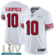 San Francisco 49ers #10 Jimmy Garoppolo White Rush Super Bowl LIV Bound Men's Stitched NFL Vapor Untouchable Limited Jersey