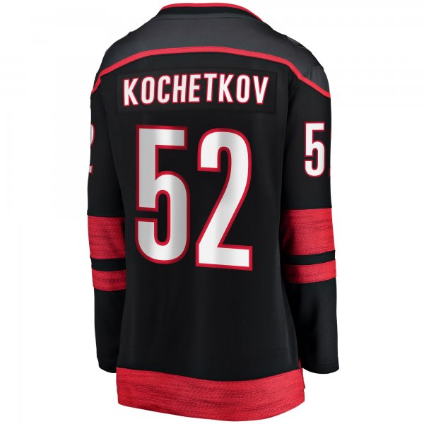 Women's Carolina Hurricanes Pyotr Kochetkov Fanatics Black Home Premier Breakaway Player Jersey