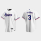 Men's Texas Rangers #3 Leody Taveras White Home MLB Jersey