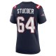 Women's New England Patriots Andrew Stueber Nike Navy Game Player Jersey