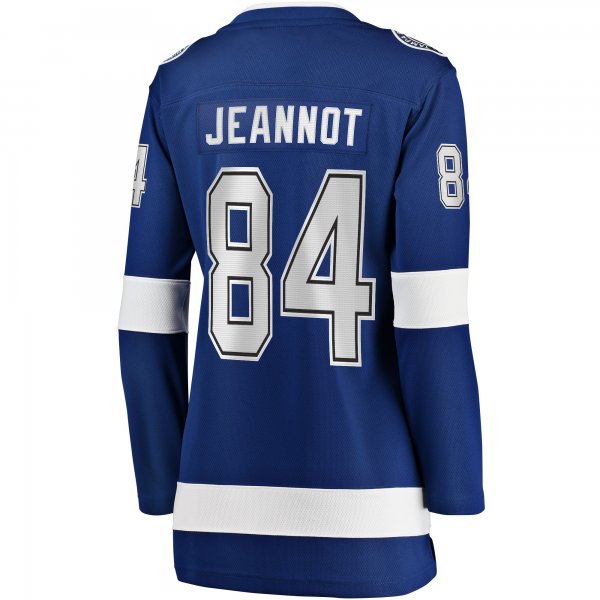 Women's Tampa Bay Lightning Tanner Jeannot Fanatics Blue Home Breakaway Jersey