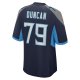 Men's Tennessee Titans Jaelyn Duncan Nike  Navy Team Game Jersey