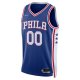 Men's Philadelphia 76ers Nike Royal 2021/22 Diamond Swingman Custom Jersey - Icon Edition