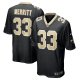 Men's New Orleans Saints Kirk Merritt Nike  Black Team Game Jersey