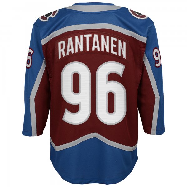 Youth Colorado Avalanche Mikko Rantanen Burgundy Home 2022 Stanley Cup Champions Premier Player Jersey