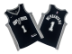 Men's San Antonio Spurs #1 Victor Wembanyama Black Mitchell and Ness NBA Jersey