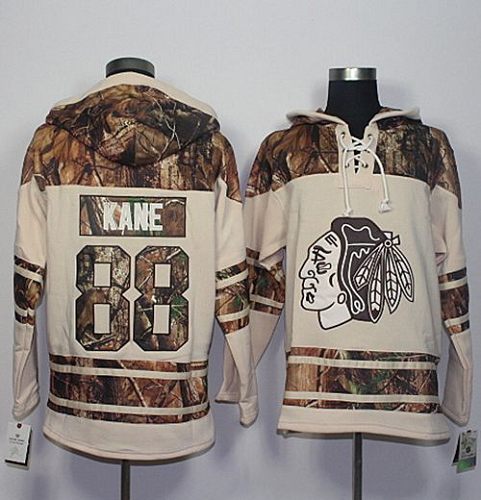 Chicago Blackhawks #88 Patrick Kane Cream/Camo Stitched NHL Jersey