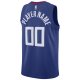 Men's LA Clippers Nike Royal 2020/21 Swingman Custom Jersey - Icon Edition