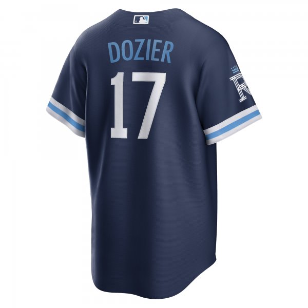 Men's Kansas City Royals Hunter Dozier Nike Navy City Connect Replica Player Jersey