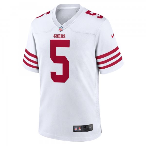 Men's San Francisco 49ers Trey Lance Nike White Player Game Jersey