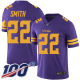 Minnesota Vikings #22 Harrison Smith Purple Men's Stitched NFL Limited Rush 100th Season Jersey