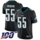 Philadelphia Eagles #55 Brandon Graham Black Alternate Youth Stitched NFL 100th Season Vapor Limited Jersey