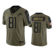 Detroit Lions Calvin Johnson Olive 2021 Salute To Service Men's Limited NFL Jersey