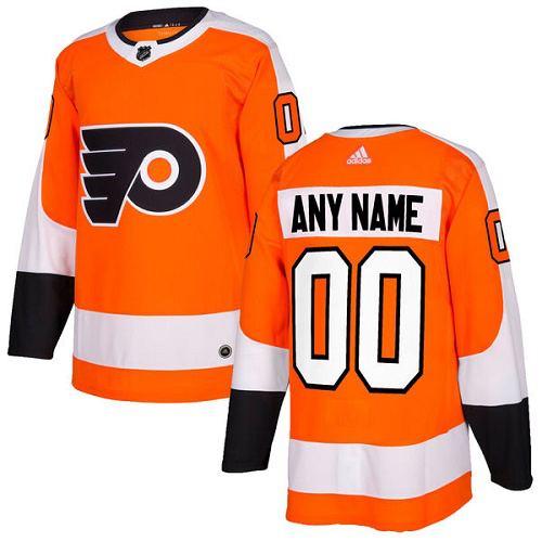 Men's Adidas Flyers Personalized Orange Home NHL Jersey