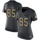 Women's Nike San Francisco 49ers #85 George Kittle Limited 2016 Salute to Service Black NFL Jersey