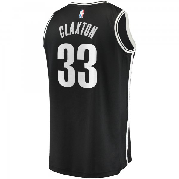 Men's Brooklyn Nets Nicolas Claxton Fanatics Black Fast Break Replica Jersey - Icon Edition