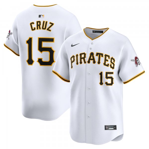 Men's Pittsburgh Pirates Oneil Cruz Nike White Home Limited Player Jersey