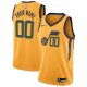 Men's Utah Jazz Nike Gold Swingman Custom Jersey - Statement Edition