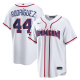 Men's Dominican Republic Baseball Julio Rodriguez Nike White 2026 World Baseball Classic Home Stadium Jersey