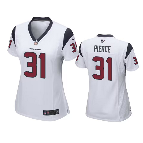 Women's Houston Texans #32 Dameon Pierce White Game NFL Jersey