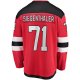 Men's New Jersey Devils Jonas Siegenthaler Fanatics Red Home Breakaway Player Jersey