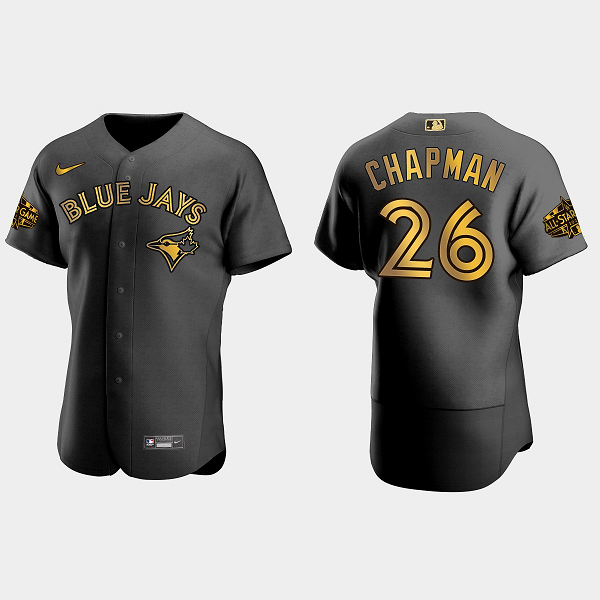 Men's Toronto Blue Jays #26 Matt Chapman 2022 MLB All-Star Game Flex Base Jersey - Black