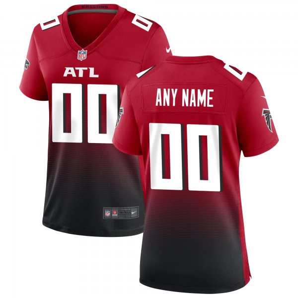 Women's Atlanta Falcons Nike Red Alternate Custom Game Jersey