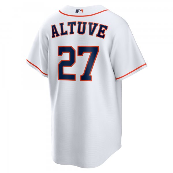 Men's Houston Astros Jose Altuve Nike White Home Replica Player Name Jersey