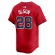 Men's Atlanta Braves Matt Olson Nike Red Alternate Limited Player Jersey