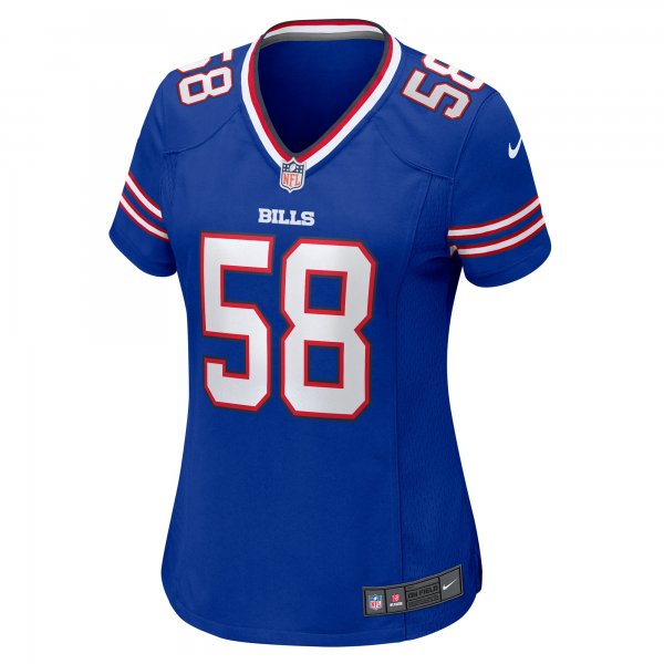 Women's Buffalo Bills Matt Milano Nike Royal Game Jersey