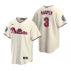 Men's Philadelphia Phillies Bryce Harper Cream 2022 World Series Cool Base Jersey