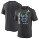 Men's Seattle Seahawks  Charcoal Super Bowl LX Retro Tri-Blend T-Shirt