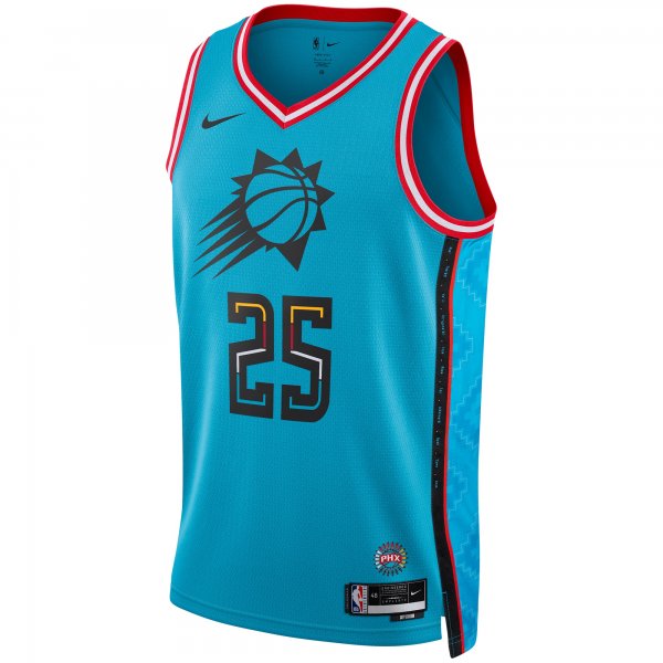 Unisex Phoenix Suns Mikal Bridges Nike Turquoise 2022/23 Swingman Jersey - City Edition