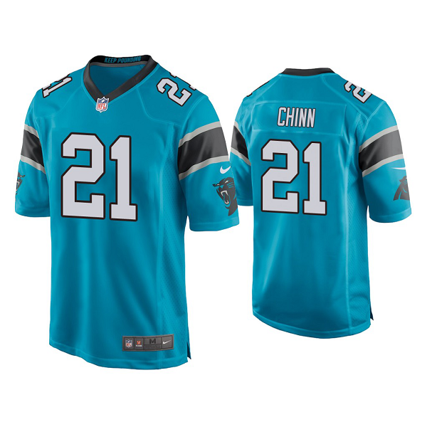 Men's #21 Jeremy Chinn Carolina Panthers Blue 2020 NFL Draft Game Jersey