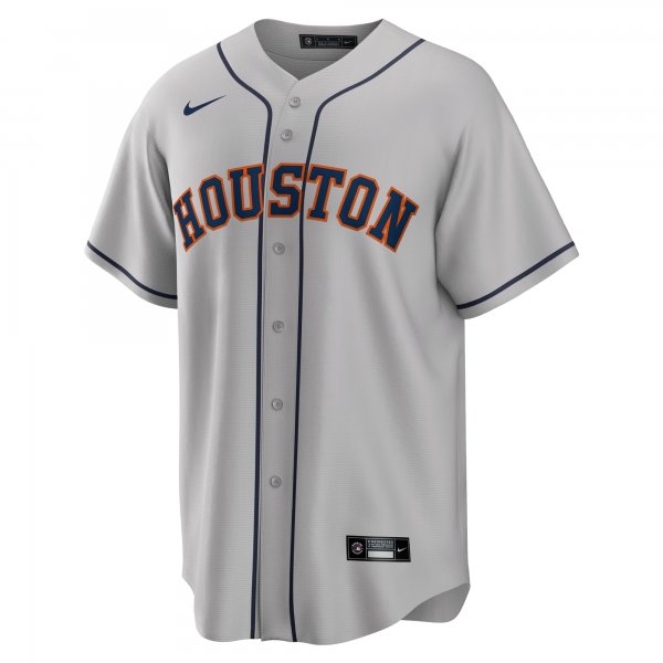 Men's Houston Astros Yordan ÃÂ¡lvarez Nike Gray Road Replica Player Jersey