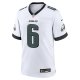 Men's Philadelphia Eagles DeVonta Smith Nike White White Game Jersey