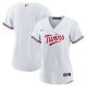 Women's Minnesota Twins Nike White Home Replica Team Logo Jersey