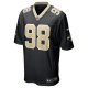 Men's New Orleans Saints Payton Turner Nike Black Game Jersey