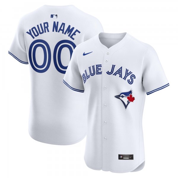 Men's Toronto Blue Jays Nike White Home Elite Custom Jersey