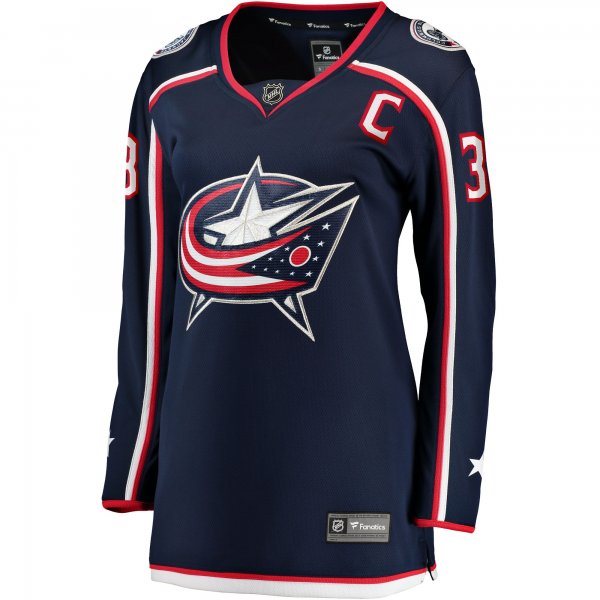 Women's Columbus Blue Jackets Boone Jenner Navy Home Breakaway Player Jersey