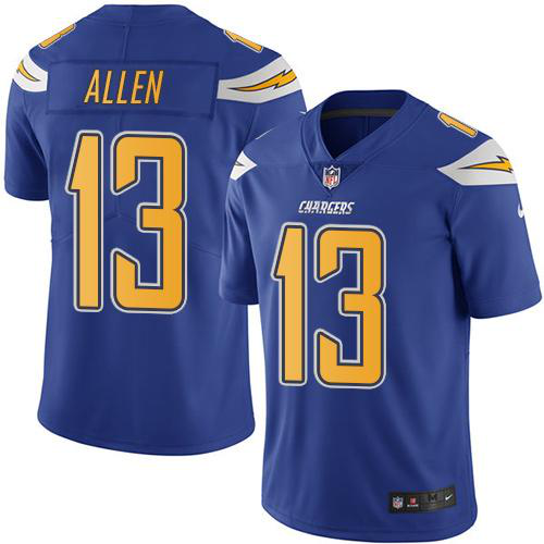 Nike Los Angeles Chargers #13 Keenan Allen Electric Blue Youth Stitched NFL Limited New Color Rush Jersey