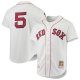 Men's Boston Red Sox Nomar Garciaparra Mitchell & Ness White 1997 Cooperstown Collection Jersey