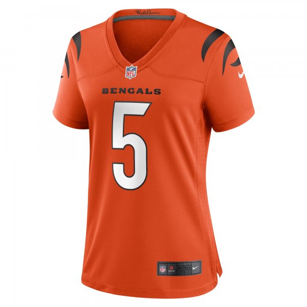 Women's Cincinnati Bengals Tee Higgins Nike Orange Alternate Game Player Jersey